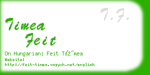 timea feit business card